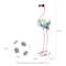 Glitzhome® 26.25" Metal Solar Standing Flamingo Garden Statue